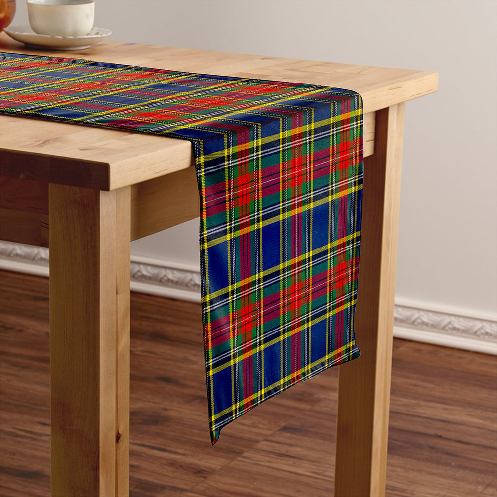 MacBeth Modern Tartan Crest Table Runner