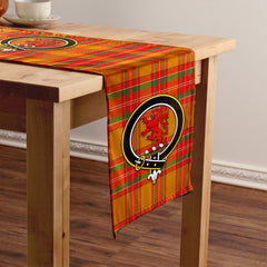 MacBrair Modern Tartan Crest Table Runner