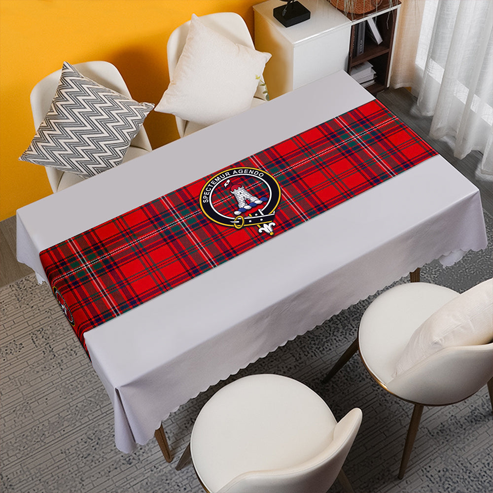 MacClure Modern Tartan Crest Table Runner
