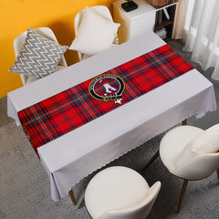 MacClure Modern Tartan Crest Table Runner