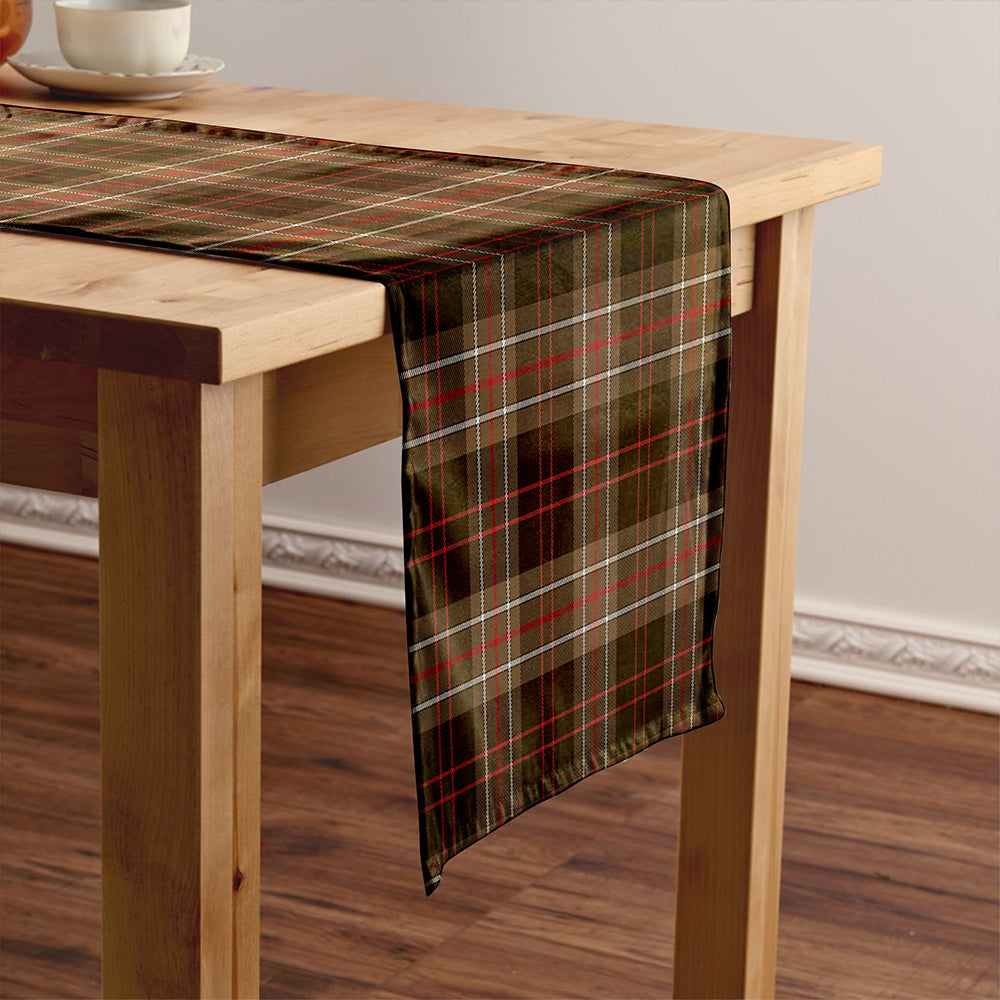 MacDiarmid Weathered Tartan Crest Table Runner