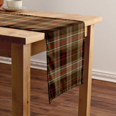 MacDiarmid Weathered Tartan Crest Table Runner
