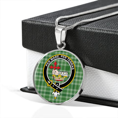 MacDonald Hunting (Donald Hunting) Ancient Tartan Crest Circle Necklace