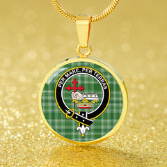 MacDonald Hunting (Donald Hunting) Ancient Tartan Crest Circle Necklace