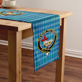 MacDonald Lord of the Isles Hunting Blue (Donald Lord of the Isles Hunting Blue) Ancient Tartan Crest Table Runner