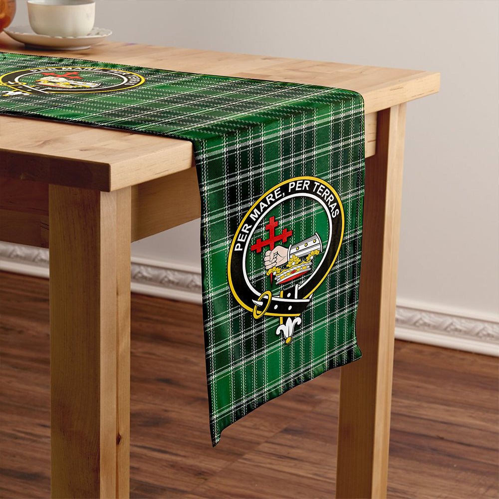 MacDonald Lord of the Isles; Hunting Modern Tartan Crest Table Runner