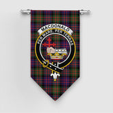 MacDonald Modern Tartan Crest Gonfalon