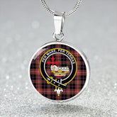 MacDonald Sir John A (Donald Sir John A) Ancient Tartan Crest Circle Necklace