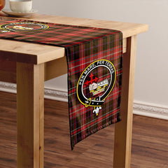 MacDonald Sir John A (Donald Sir John A) Weathered Tartan Crest Table Runner