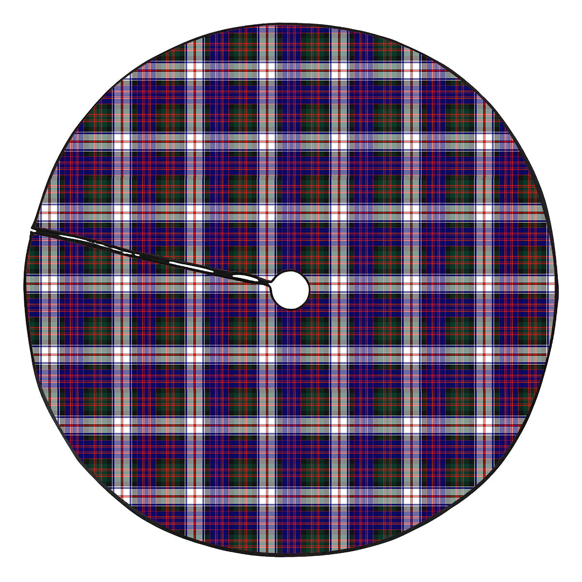 MacDonald Dress Modern Tartan Plaid Christmas Tree Skirt