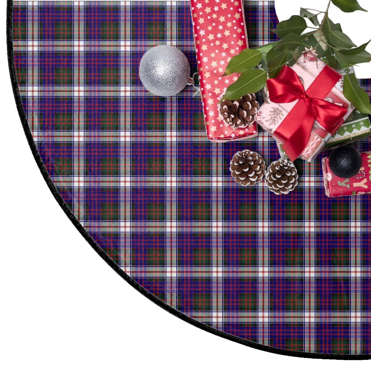 MacDonald Dress Modern Tartan Plaid Christmas Tree Skirt