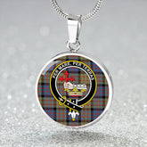 MacDonald #2 (Donald #2) Ancient Tartan Crest Circle Necklace