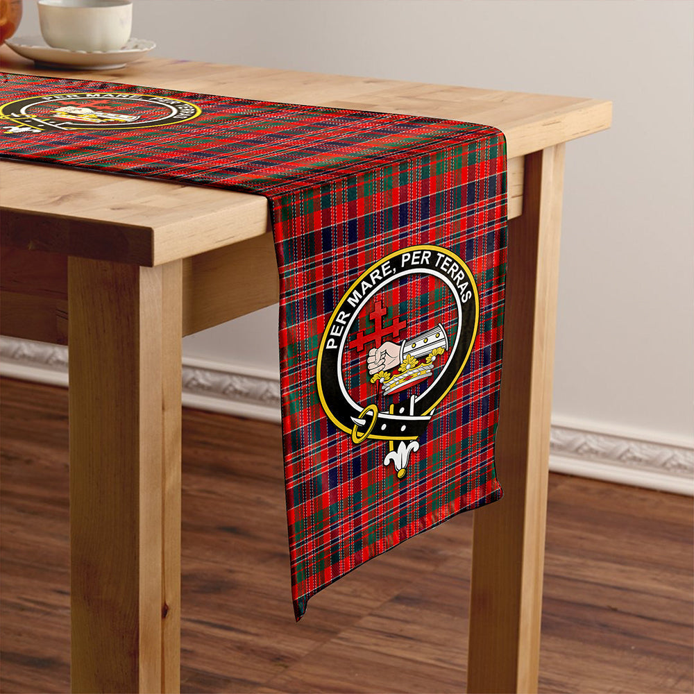 MacDonald of Boisdale (Donald Boisdale) Modern Tartan Crest Table Runner