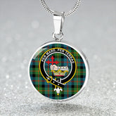 MacDonald of Borrodale (Donald Borrodale Historic) Ancient Tartan Crest Circle Necklace