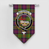 MacDonald of Clanranald Tartan Crest Gonfalon