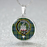 MacDonald of Clanranald #2 (Donald of Clanranald; #2) Ancient Tartan Crest Circle Necklace