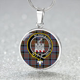 MacDonald of Clanranald #3 (Donald of Clanranald; #3) Ancient Tartan Crest Circle Necklace