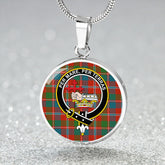 MacDonald of Glenaladale #2 (Donald Glenfinnan) Ancient Tartan Crest Circle Necklace