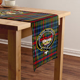 MacDonald of P.E. Island (Donald of P.E. Island) Modern Tartan Crest Table Runner