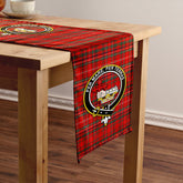 MacDonald of Staffa (Donald of Staffa) Modern Tartan Crest Table Runner