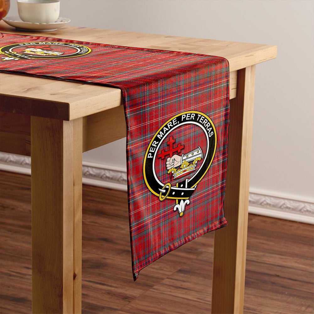 MacDonald of Staffa (Donald of Staffa) Weathered Tartan Crest Table Runner