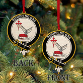 MacDougall Tartan Crest Wood Acrylic Ornament