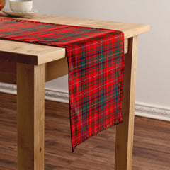 MacDougall Modern Tartan Crest Table Runner