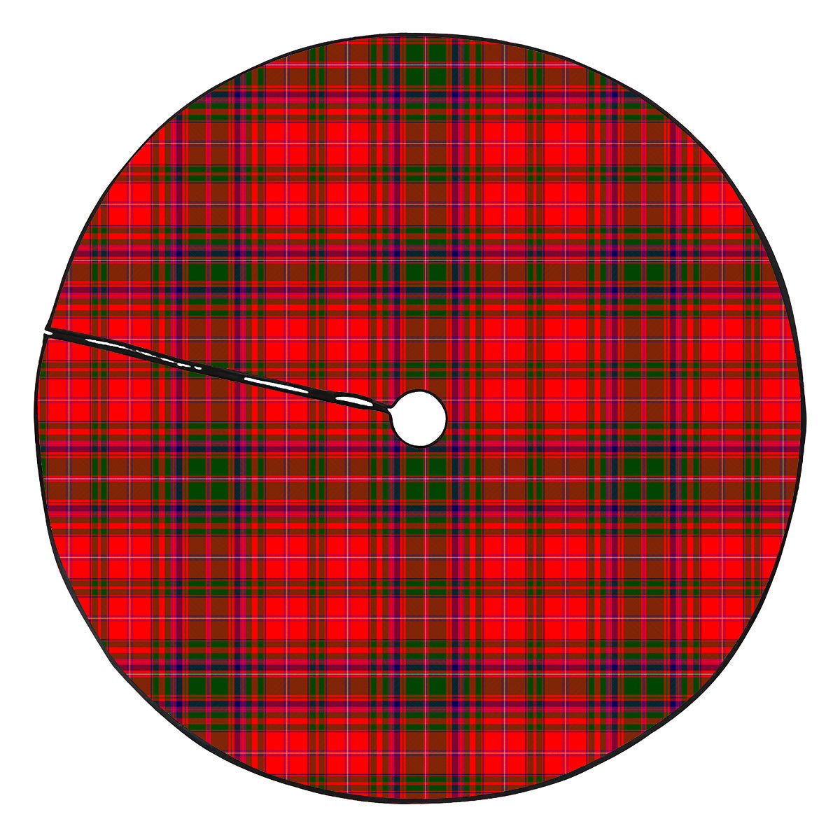 MacDougall Modern Tartan Plaid Christmas Tree Skirt
