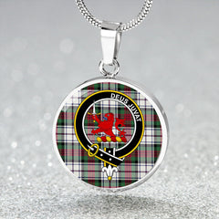 MacDuff Dress Modern Tartan Crest Circle Necklace