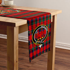 MacDuff Modern Tartan Crest Table Runner