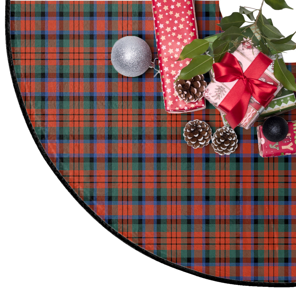 MacDuff Ancient Tartan Plaid Christmas Tree Skirt
