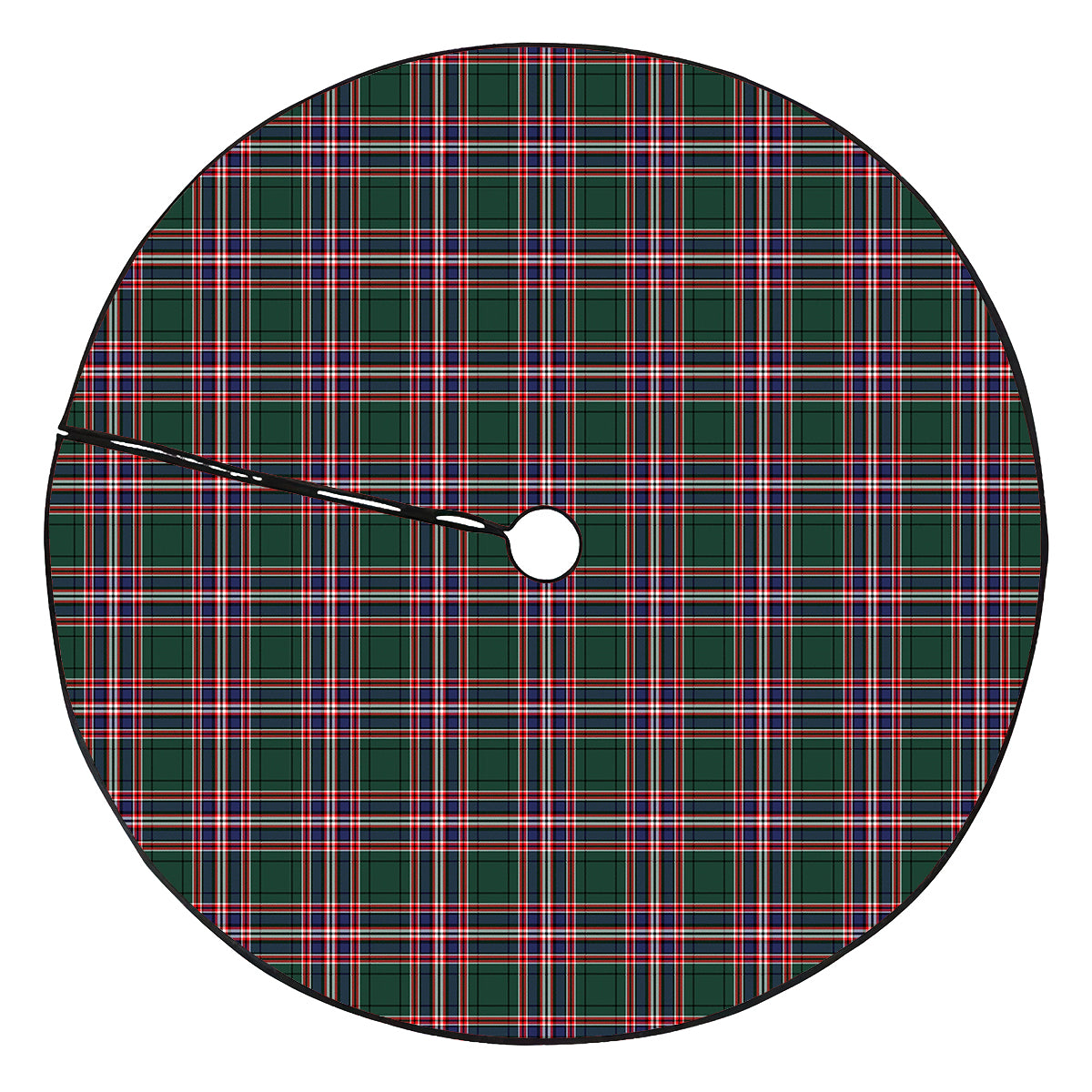 MacFarlane Hunting Modern Tartan Plaid Christmas Tree Skirt