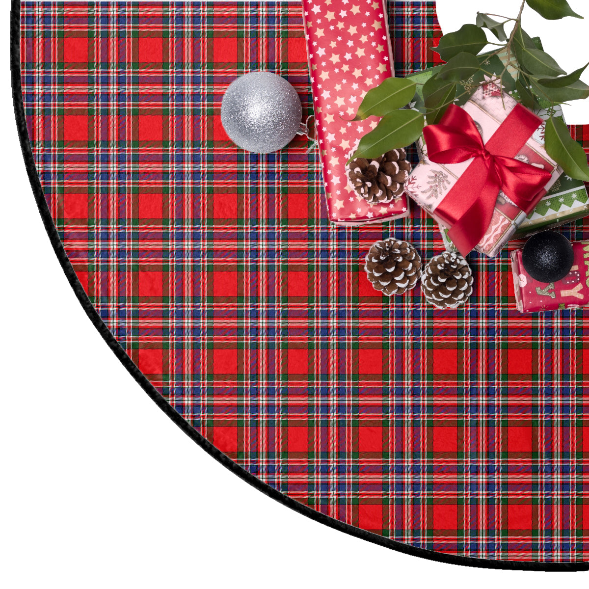MacFarlane Modern Tartan Plaid Christmas Tree Skirt