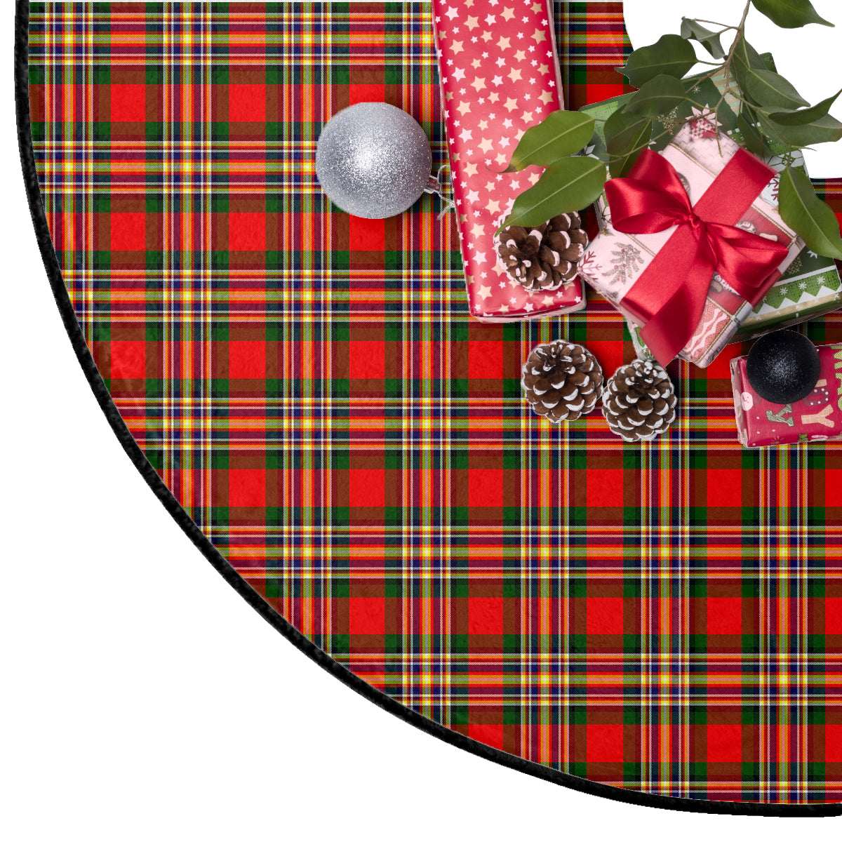 MacGill Modern Tartan Plaid Christmas Tree Skirt