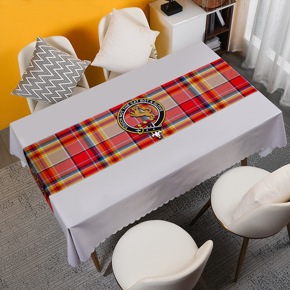 MacGlashan Modern Tartan Crest Table Runner
