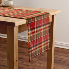 MacGlashan Weathered Tartan Crest Table Runner