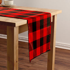 MacGregor Rob Roy (Gregor Red & Black) Modern Tartan Crest Table Runner