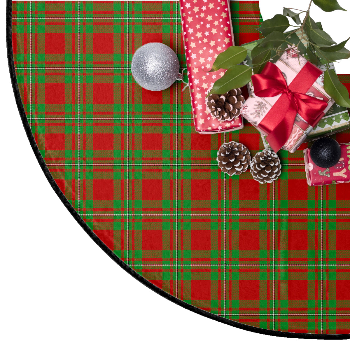 MacGregor Modern Tartan Plaid Christmas Tree Skirt