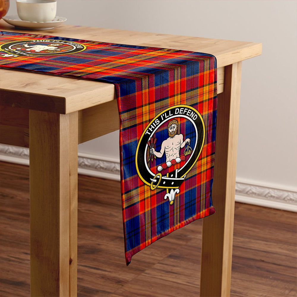 MacGurk Modern Tartan Crest Table Runner