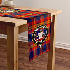 MacGurk Modern Tartan Crest Table Runner