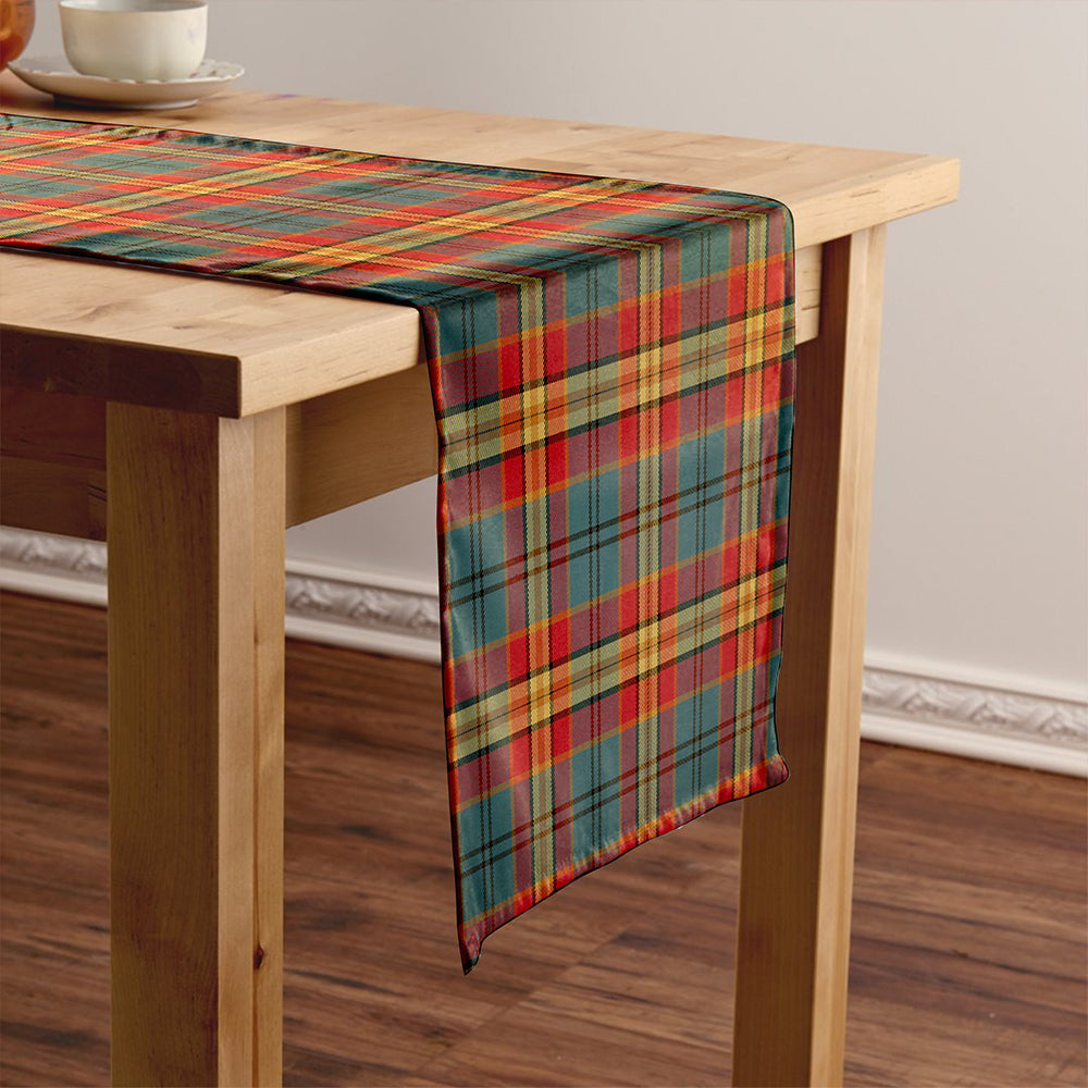 MacGurk Weathered Tartan Crest Table Runner
