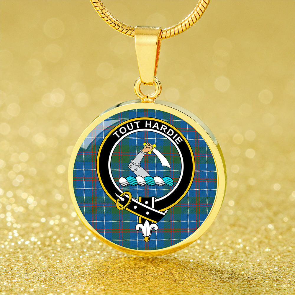 MacHardy Ancient Tartan Crest Circle Necklace