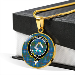 MacHardy Ancient Tartan Crest Circle Necklace