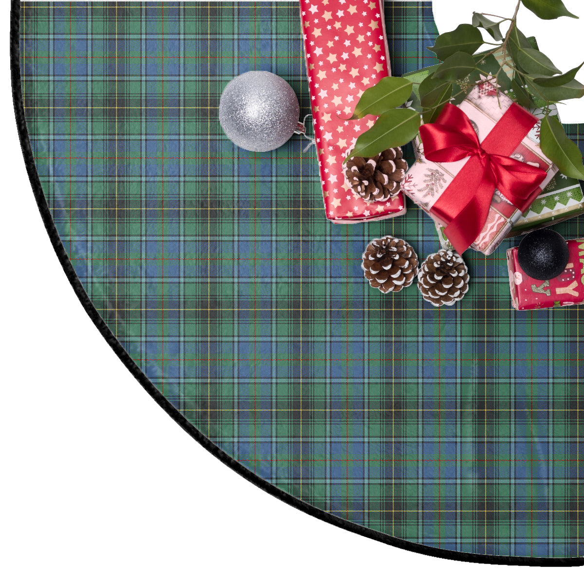 MacInnes Ancient Tartan Plaid Christmas Tree Skirt