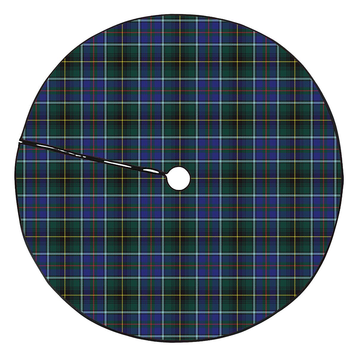 MacInnes Modern Tartan Plaid Christmas Tree Skirt