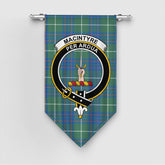 MacIntyre Hunting Ancient Tartan Crest Gonfalon