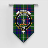 MacIntyre Hunting Modern Tartan Crest Gonfalon