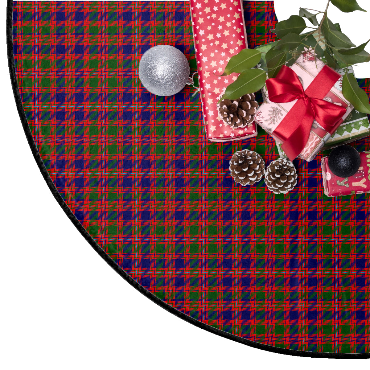 MacIntyre Modern Tartan Plaid Christmas Tree Skirt