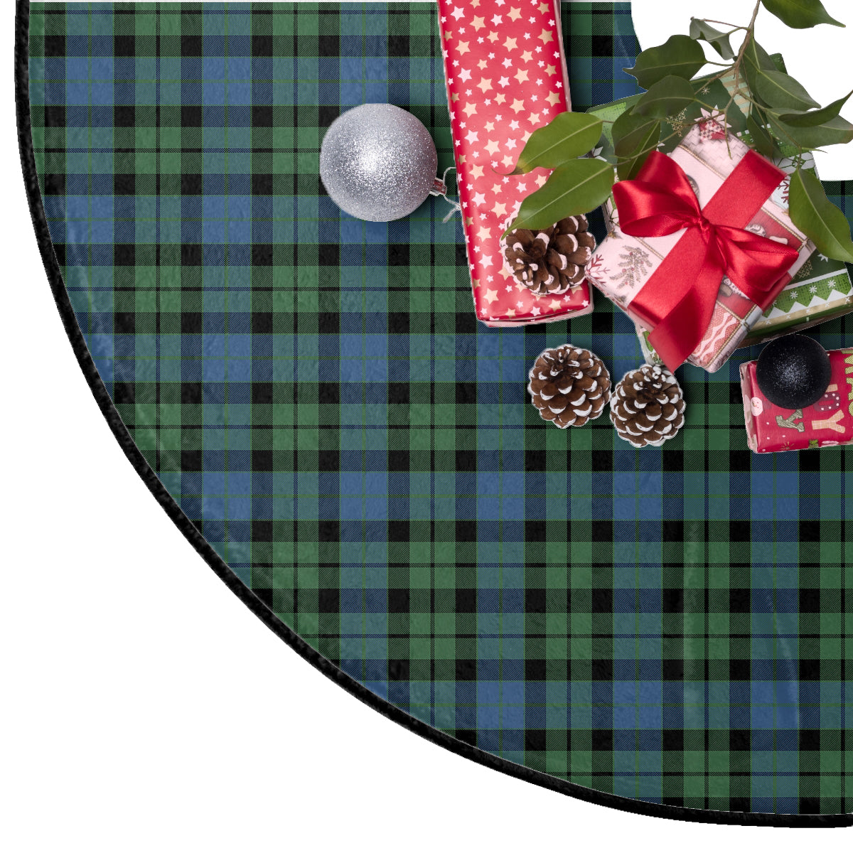 MacKay Ancient Tartan Plaid Christmas Tree Skirt