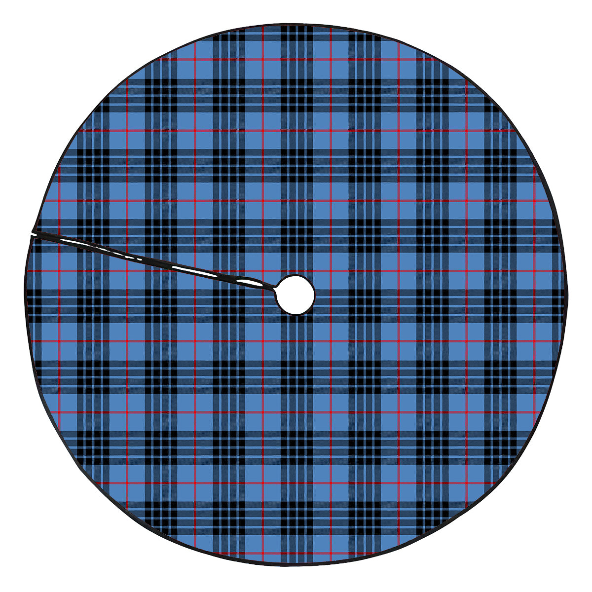 MacKay Blue Tartan Plaid Christmas Tree Skirt